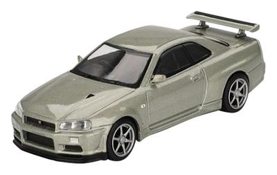 Sunrich MINI GT Nissan Skyline R34 II Nur Millennium Jade Finished Model 1/64 GT-R V-Spec (Right-Hand Drive) MGT01003-R