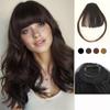 Synthetic Clip In Air Bangs Wig Extensions With Short Straight Hairpieces Natural Wig For Women Cosplay Wear