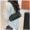 Patent Leather Glossy Small Square Bag Women's Summer New Niche Design Underarm Bag Simple Texture Messenger Bag