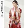 VICTORIA&VERA V827ZS01 Spring/Summer Printed Silk Floral Scarf