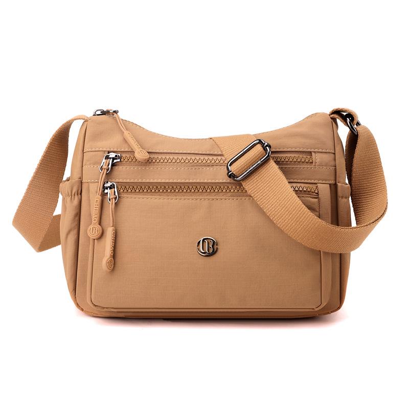 ChiBao Lightweight Nylon Summer Women's Versatile Crossbody Shoulder Bag - Wear-Resistant, Large Capacity, Casual Small Square Design