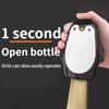 Automatic Penguin Bottle Opener Labor-Saving Push Down Magnetic Beer Bottle Opener Press-Type Creative Bottle Cap Remover Party