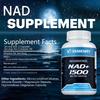 NAD+ 1500mg - Resweratrol, Naprawa DNA, Produkcja Energii, Metabolizm, Wspomaganie Koncentracji