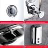 Stainless Steel Soap Dispenser Leakproof Design Refillable Manual Soap Dispenser Wall-mounted Hand Sanitizer Dispenser Washroom