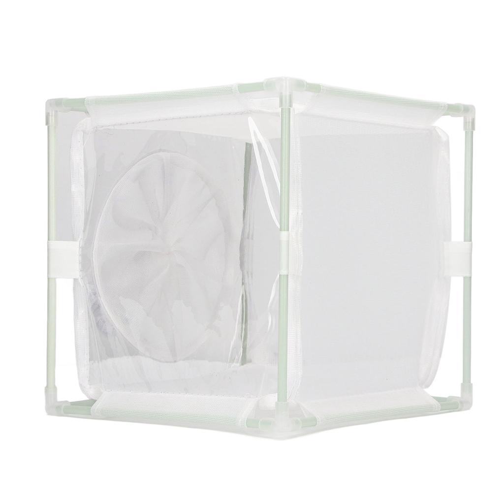 Insektenbeobachtungskäfig PVC-Netz Weiß Wiederverwendbar Schmetterlingshabitat Zuchtinkubatorbox Hülle