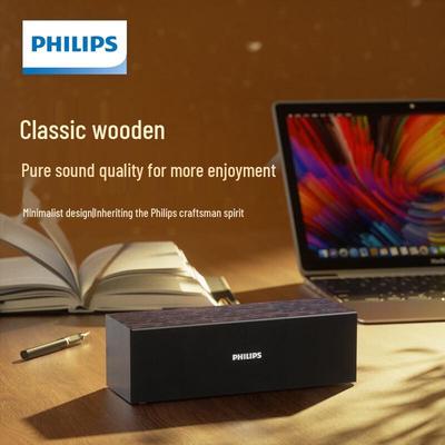 Philips SPA3609 Wooden Bluetooth Desktop Speaker CN Plug (adapter Included)
