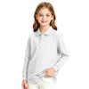 Girls' School Uniform Long Sleeve Casual Dress Top for Everyday Wear