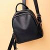 Genuine Leather Women's Bag First-layer Cowhide Shoulders Casual All-matching Soft Backpack Live Broadcast 8013