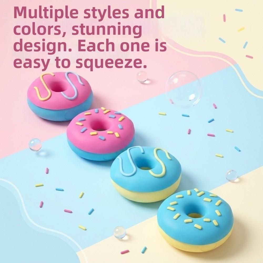 Soft TPR Donut Squeeze Toy Donut Shape Donut Squishy Pinch Le  Home Relaxation