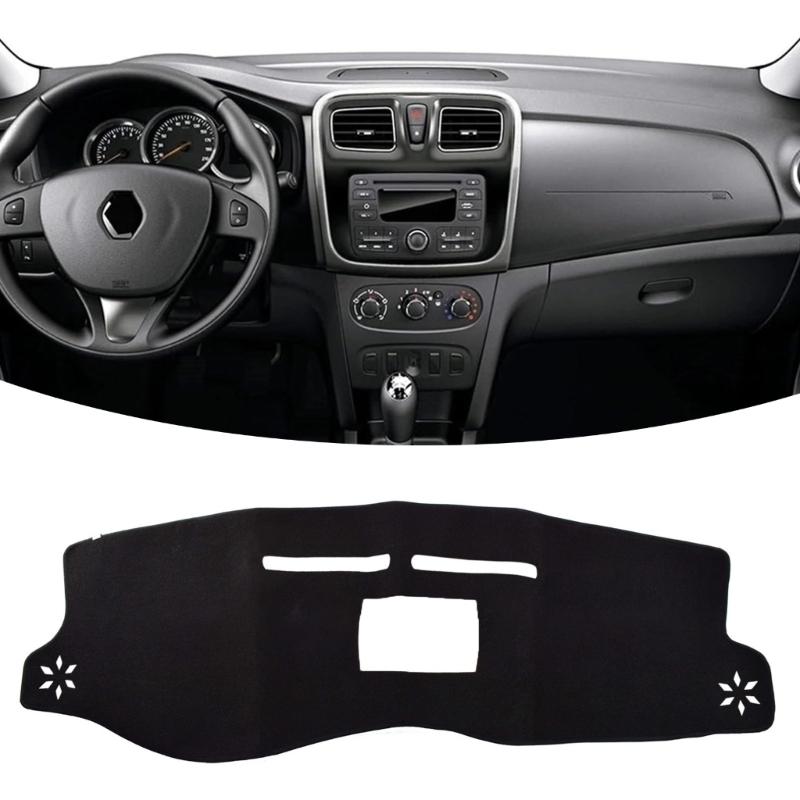 Nonwoven Fabric Dashs Board Cover Not Slip Designs Polyester Vehicle Dashboard Mat Perfect for Dacia  2014-2016 Models