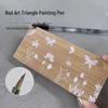 Versatile Triangle Nail Art Brush for Ombre Flowers & Leaf Designs