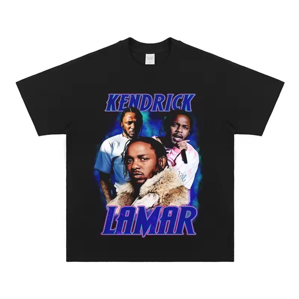 Kendrick Lamar Singer Band Tee Shirt Homme New in Top Tees Unisex Clothing short sleeve Round Neck Printing Pullover TShirt 33623