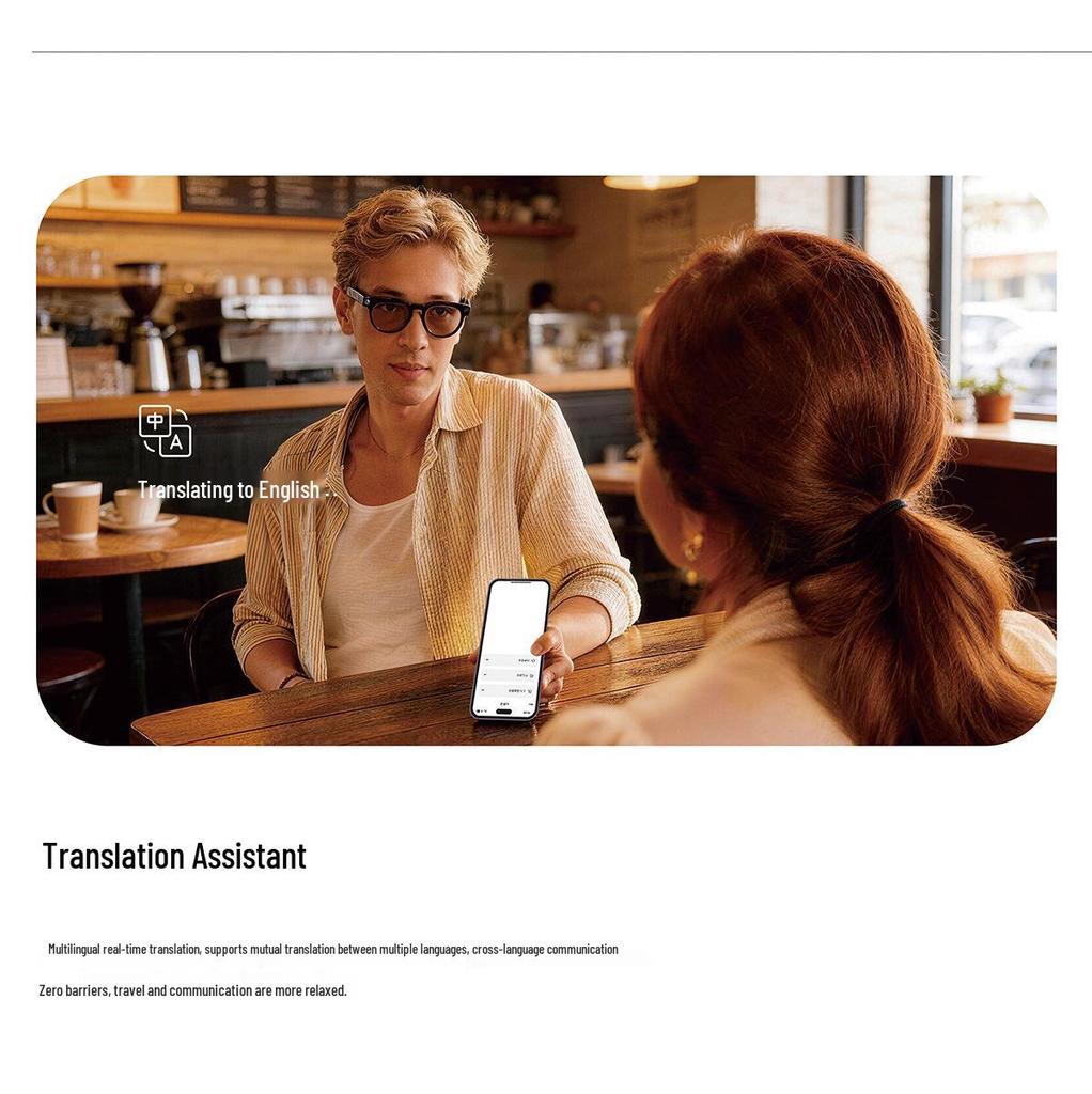 MT5 Ultra Smart Glasses: 8MP Camera, Bluetooth Calling, Translation, Video Recording, Object Recognition, Charging Case.