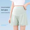 Maternity Ice Silk Safety Shorts: Lightweight, Loose, Anti-Exposure Leggings for Summer