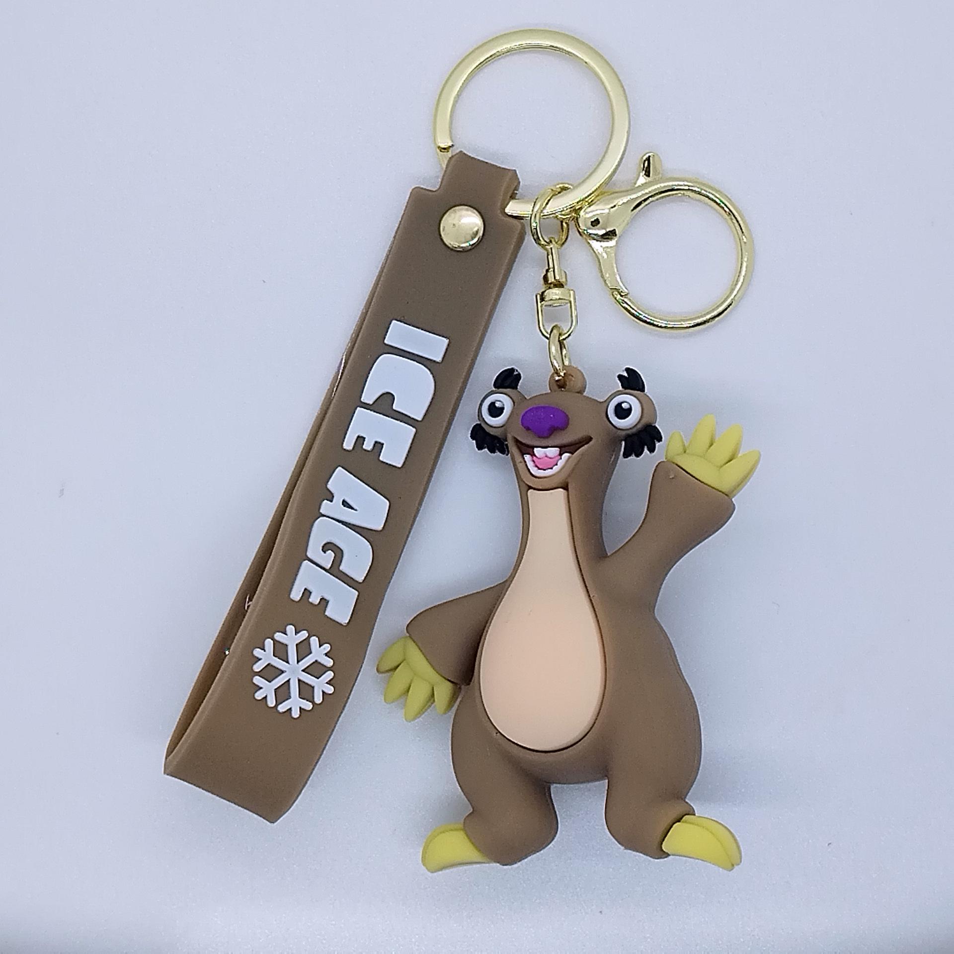 Creative Ice Age Cartoon Keychain Pendant Charm OPP Bag Packaging