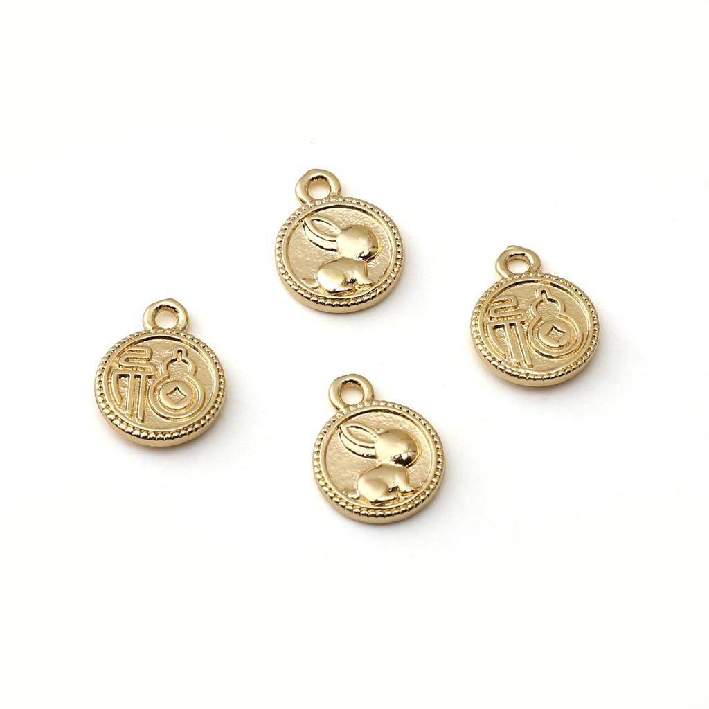 Copper Pendant Lucky Charms For DIY Jewelry Making Findings Accessories