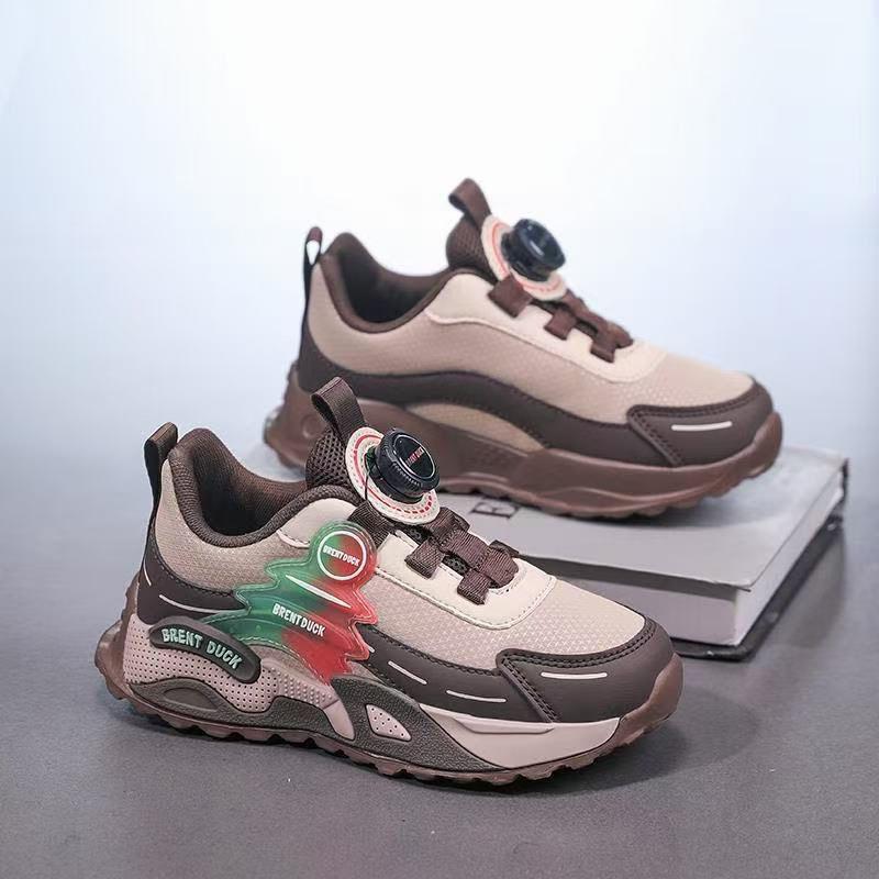 Children's Waterproof Velvet-Lined Winter Running Shoes - Leather Surface for Boys & Girls (2025 New Style)