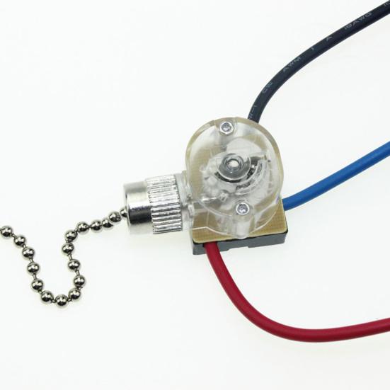 Replacement 3-Wire Beads Light Fan Ceiling Chain Wall Switch Pull Cord String