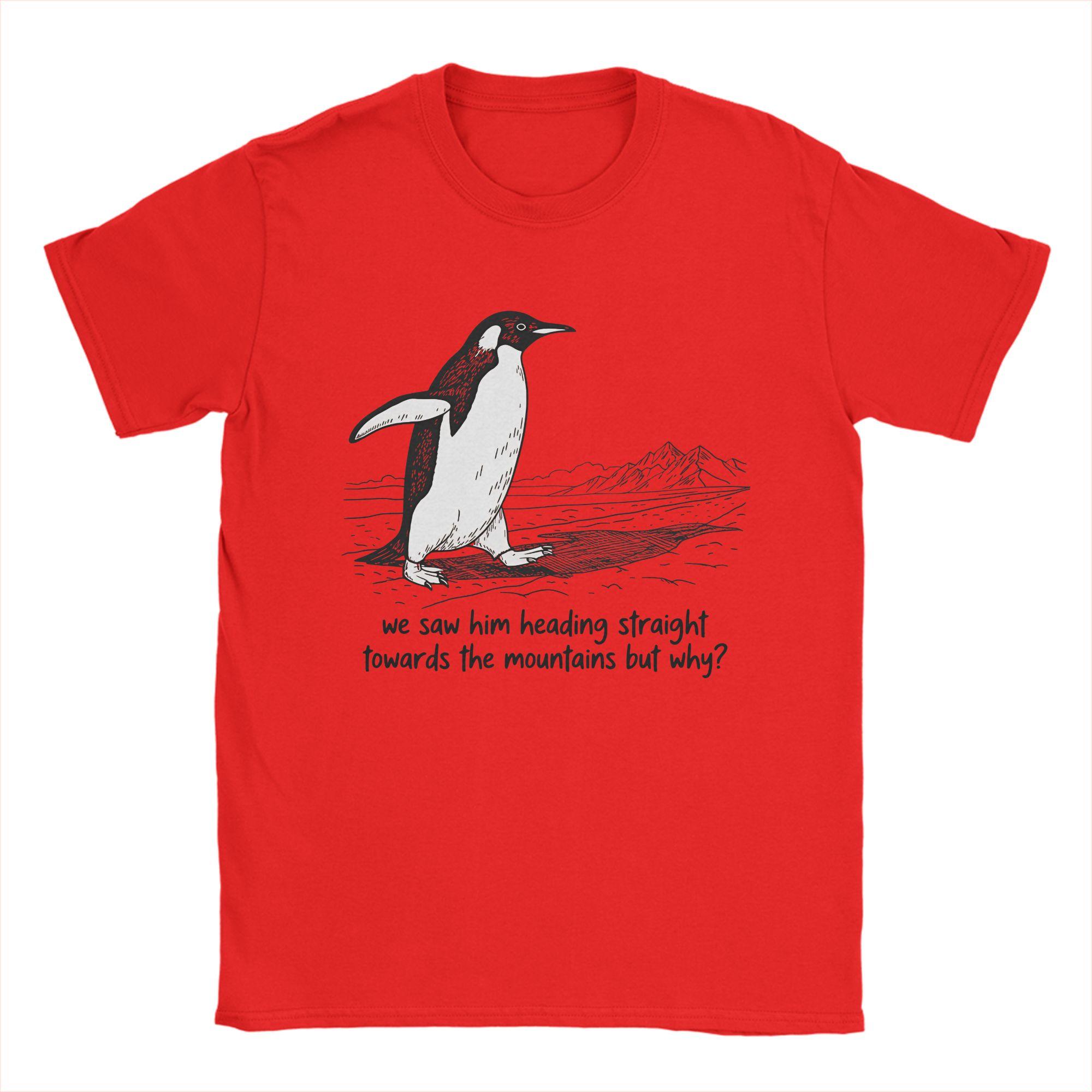 

Trendy Nihilist Penguin But Why TShirt for Unisex Leisure 100 Cotton Tee Shirt Round Neck Short Sleeve T Shirt Gift Clothing S