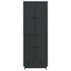Cabinet Set 2 pcs Black 66 x 34.5 x 95 cm Particleboard