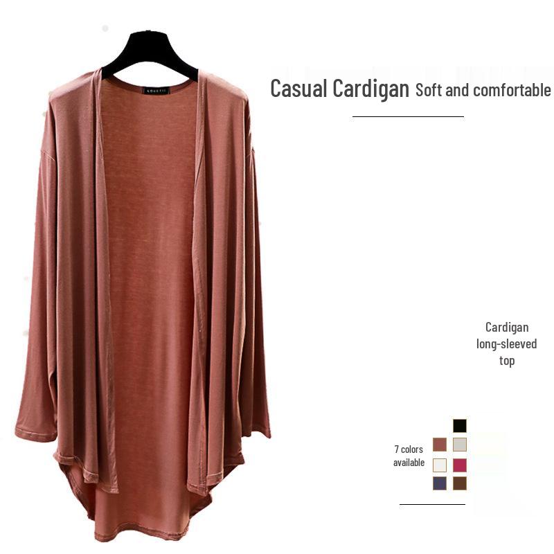 Korean Style Women's Casual Loose Long Sleeve Cardigan