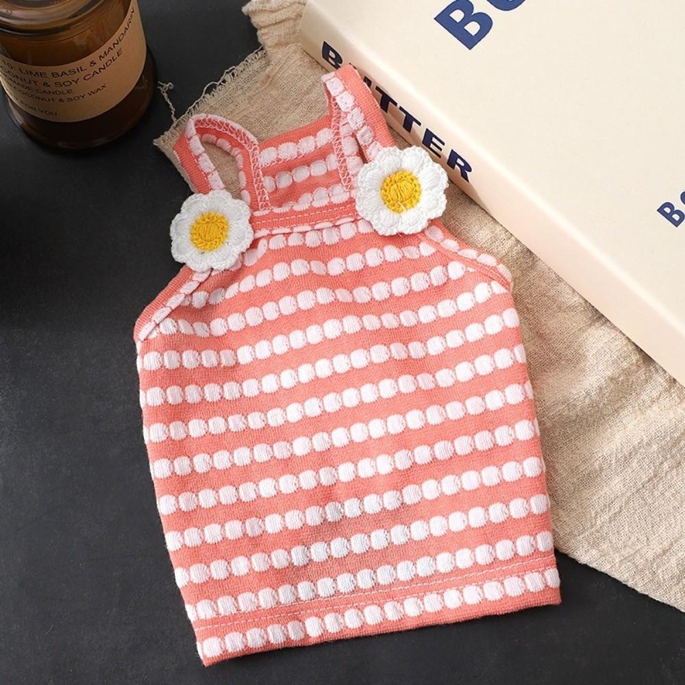 Strap Dog Vest Striped Pattern Camisole Top Cute Style Puppy Outfit Summer Wear