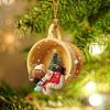 Lovely Christmas Dogs Animal Drop Ornaments Gifts Christmas Tree DIY Pendant HangingSign Decoration Home Car Accessories