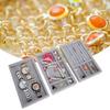 3pcs Professional Jewelry Tray Stackable Earring Necklace Ring Display Tray Organizer