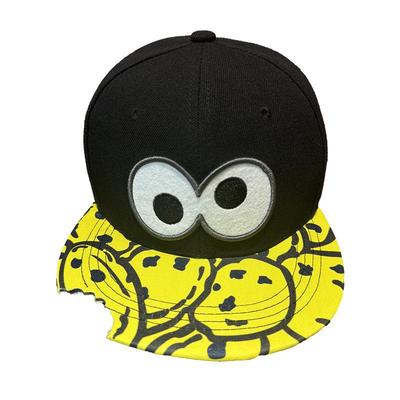 Unisex Cartoon Hip Hop Flat Brim Cap: Trendy Spring/Autumn Baseball Hat for Students and Internet Celebrities