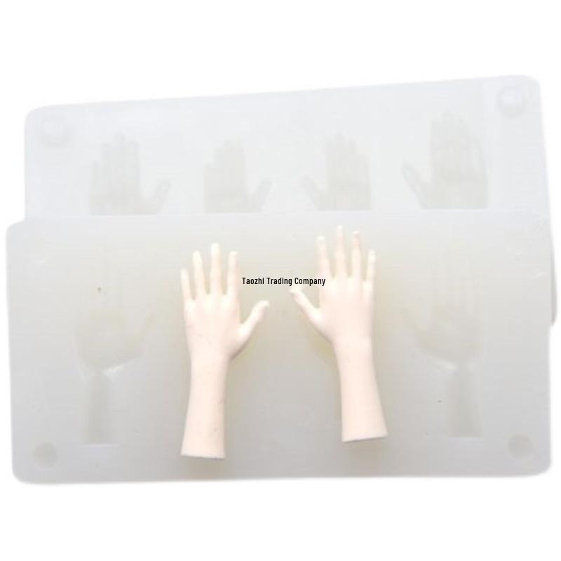 DIY Tonmodellierwerkzeuge: Proportionale Hand- und Arm-Silikonformen für Puppenfiguren