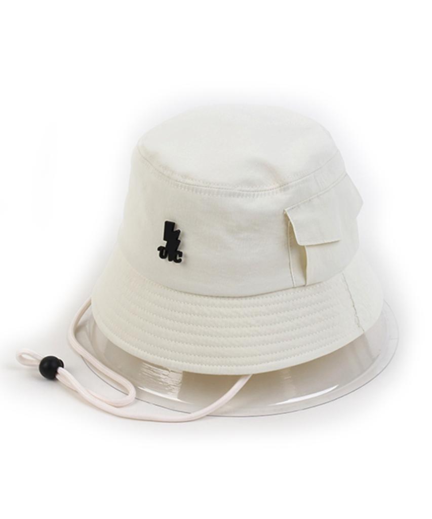 Yunibeosyeolkemiseuteuli String Pocket Ivory Bucket Hat