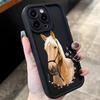 Cute Horse Pattern Silicone Phone Case For iPhone 17 16 15 14 13 12 11 Pro Max 17 Air 16E XS X XR 15 Plus Shockproof Soft Cover