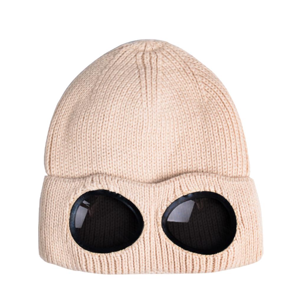 Men's and Women's Windshield and Cashmere Ski Hat Knitted Warm Woolen Hat