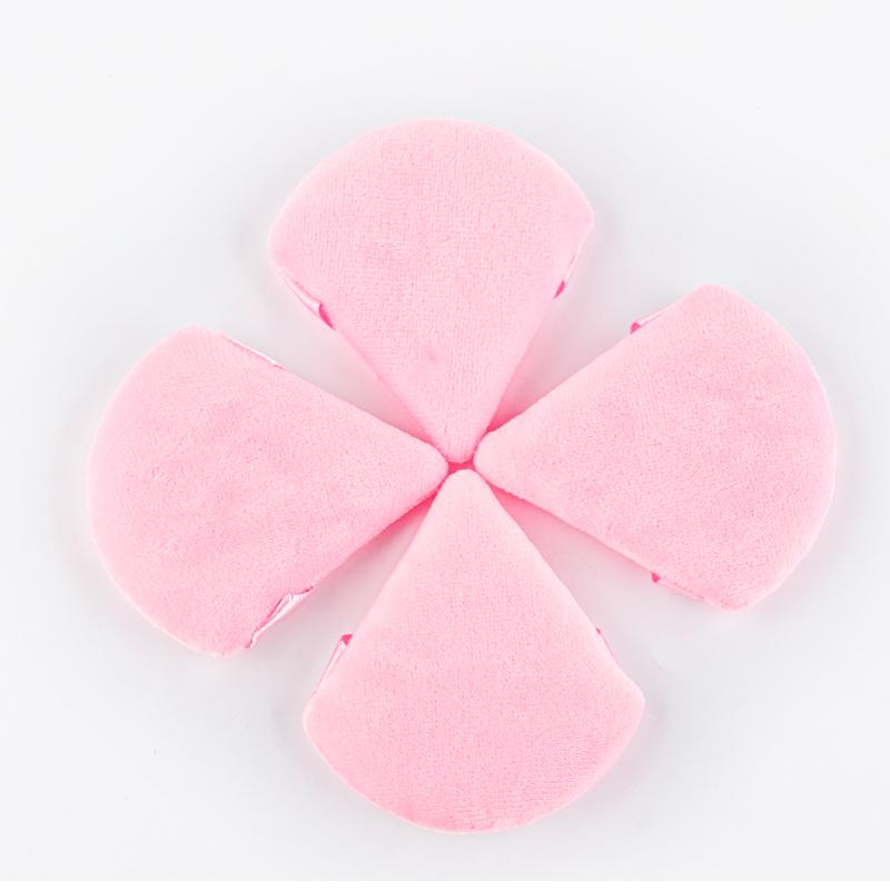1/2/3/6Pcs Triangle Velvet Powder Puff Face Cosmetic Eye Beauty Makeup Tool Eco-friendly Reusable Sponge Washable Mini Powder Puff Accessorie