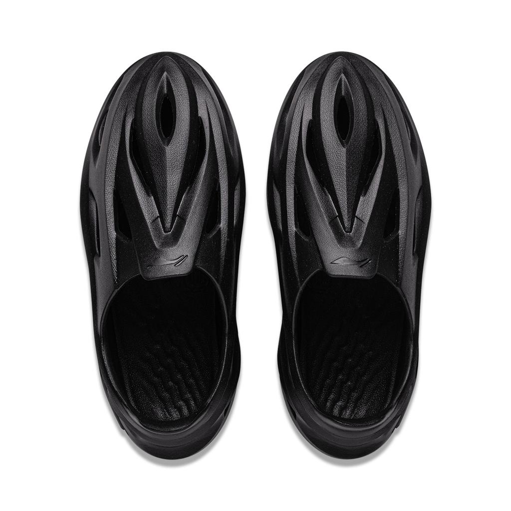 Li Ning Badfive Dunker Croc Soft Comfortable Thick Sole Slip On Shock Absorption Wear Resistant Lightweight Breathable Men Shoes Black ABTV005-10