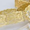 Vintage Turkish Caucasus Women Belt Gold Color Crystal Slavic Bridal Jewelry Adjustable Length