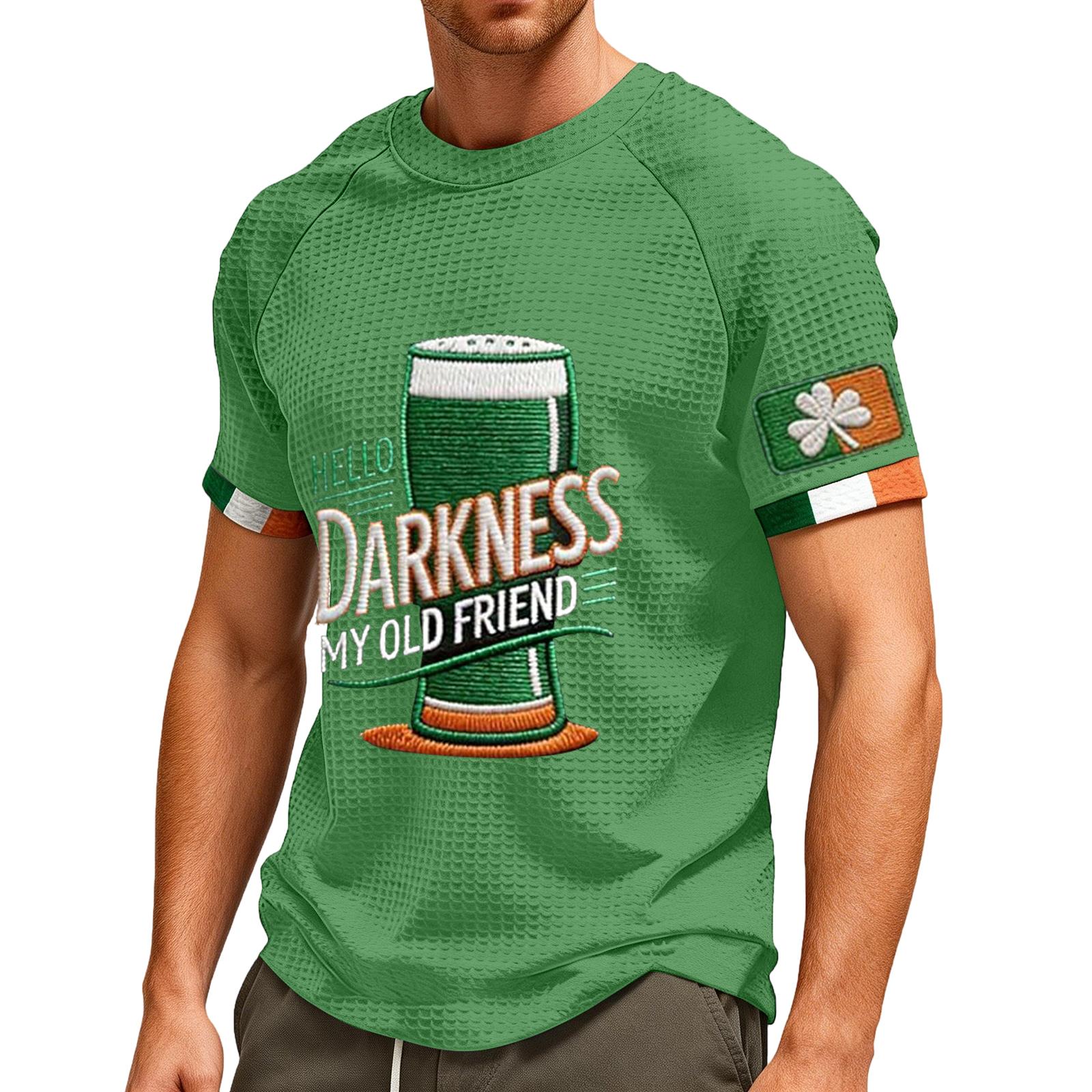 

Чоловіча футболка Darkness My Old Friend Ірландська пивна футболка Ірландія Футболка L зелений