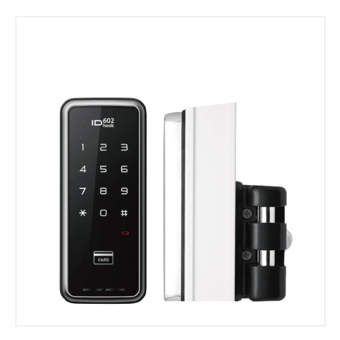 

Rockman Japan Digital Door Lock, Sliding Door Compatible, Card & PIN Code Operated, ID-602Bhook, Installation Video Included