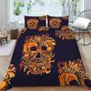 Schädel-Bettwäsche-Set, Tröster, Bettbezug, weiches Bett, Anzug, Zuhause, Schlafzimmer, Kleidung, Textilien, dreiteiliger Polyester-Bettbezug