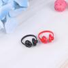 2Pcs 1/12 Headphone Doll House Decor Timeless Toys For Child Kids Present Dollhouse Miniatures Plastic Wireless Earphone