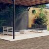 VidaXL Pine Wood Garden Lounge Set 6 Pcs with Cushions Patio Furniture Outdoor Furniture Garden Furniture Furniture of 3096089