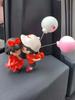 2Pc Cute Couple Car Ornaments for Girls - Suitable for Car Dashboard, Rearview Mirror & Desktop Decoration