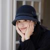 Dámské klobouky Podzimní a zimní Středního věku a starší Vlna Vlněné Ležérní Klobouky typu bucket Módní Všestranné Teplé Klobouky typu bucket Zimní