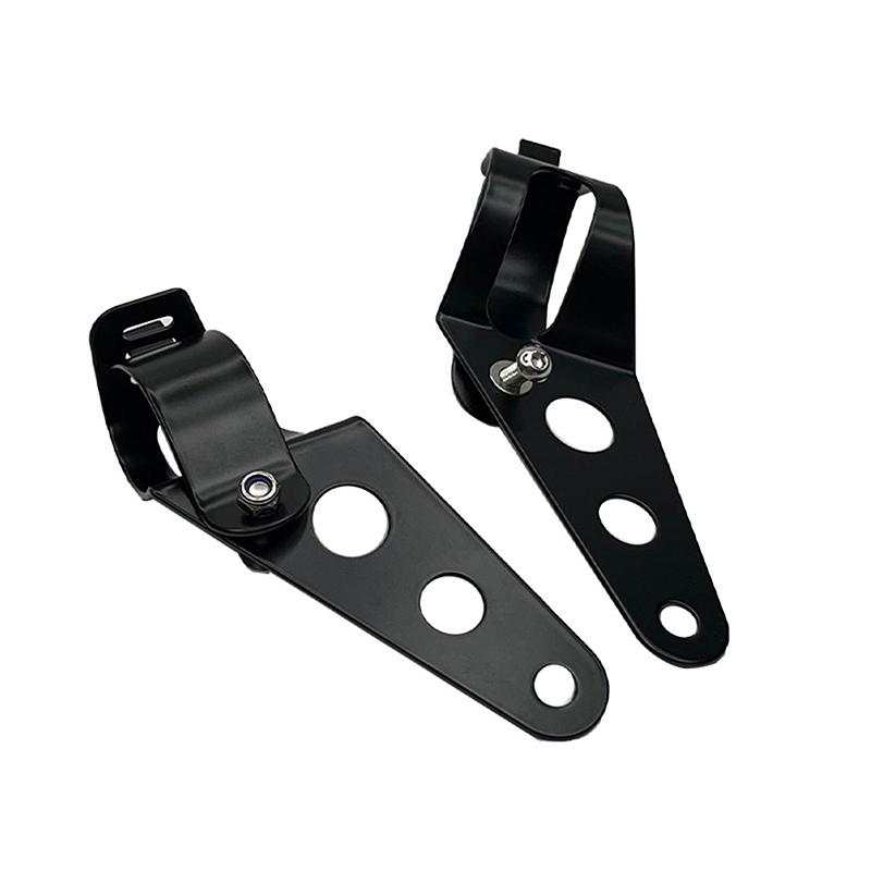 Universal 5.75" 7" Motorcycle Headlight Mount Bracket Fork Ear Chopper Headlamp Holder Clamp Adjustable Motor Fork Mount