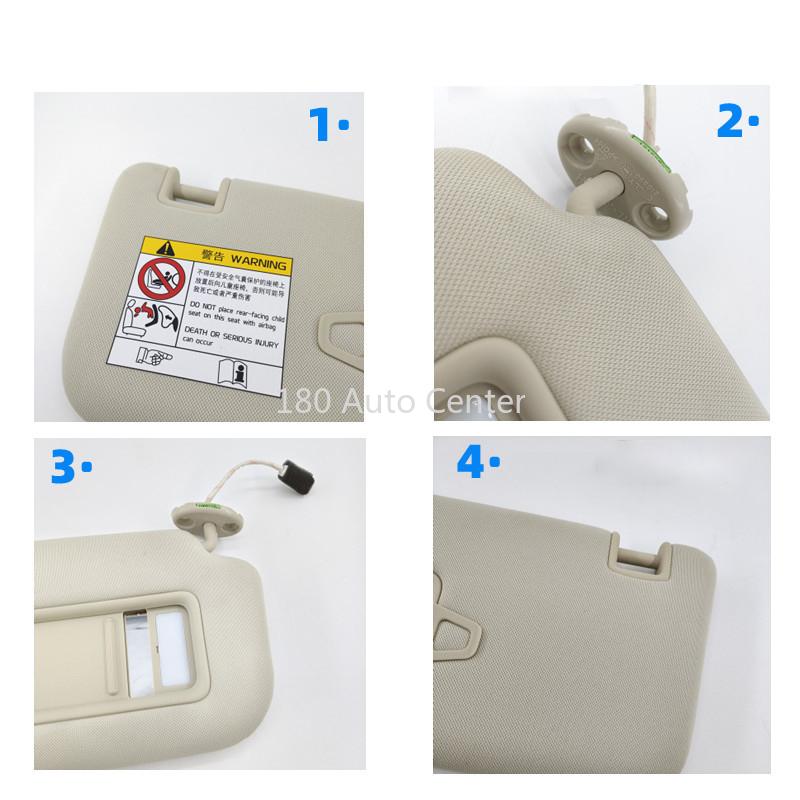 Original GEELY ATLAS NL-3 White Sunvisor
