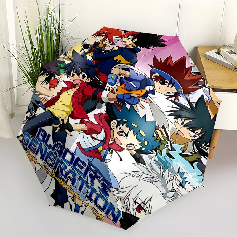 

1pc Blader s Generation Outdoor Umbrella - Automatic Opening/Closing, Portable 3-Fold Design, 8-Rib Iron Frame - Perfect Gift for Fans, Travelers