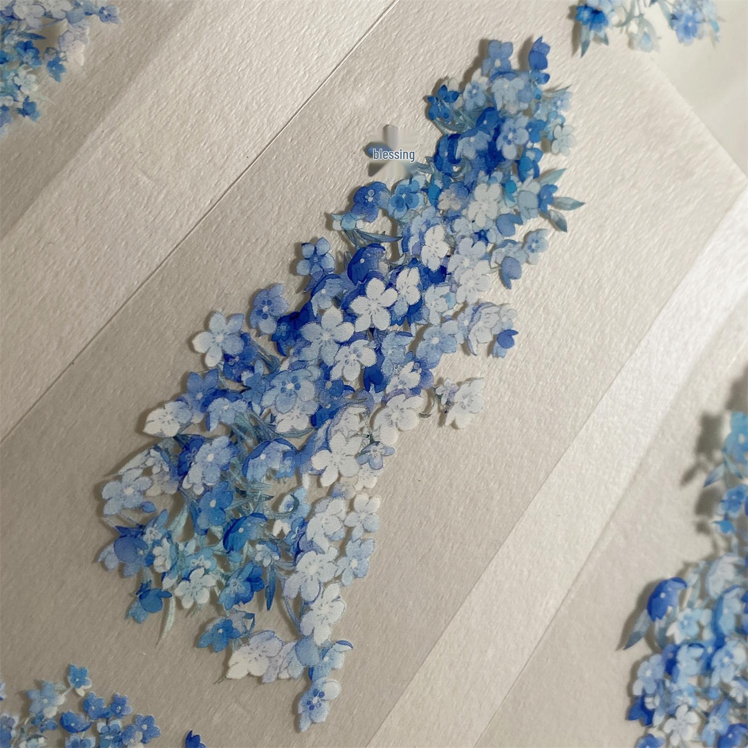 

Nemophila ZERO Blue-White Floral Flowing Sand Sticker – B47 Ancient Style