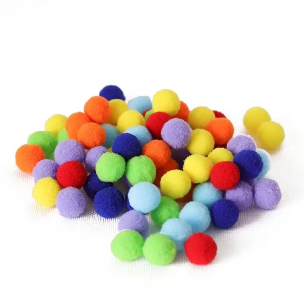Creative Early Education Toy Rainbow Counting Pompoms Color Matching Toy Set  Preschool Activities