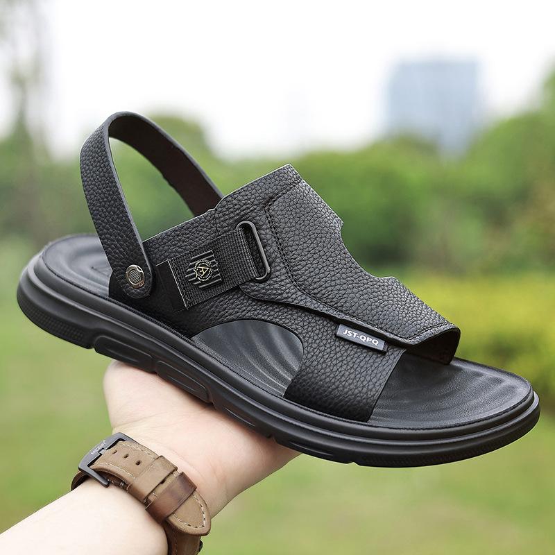 Breathable men's sandals new 2025 summer casual outer wear beach shoes dual-purpose cool slippers 2025