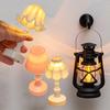 Mini Retro Puppenhaus LED Leuchtendes Pony Laterne Simulation Kerzenlicht Nachtlicht Puppenhaus Miniatur Kerosinlampe Heimdeko Spielzeug